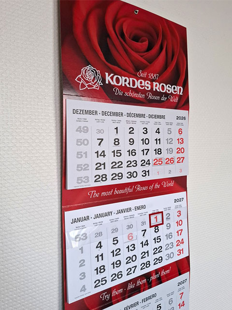 4-Monats-Kalender 2027